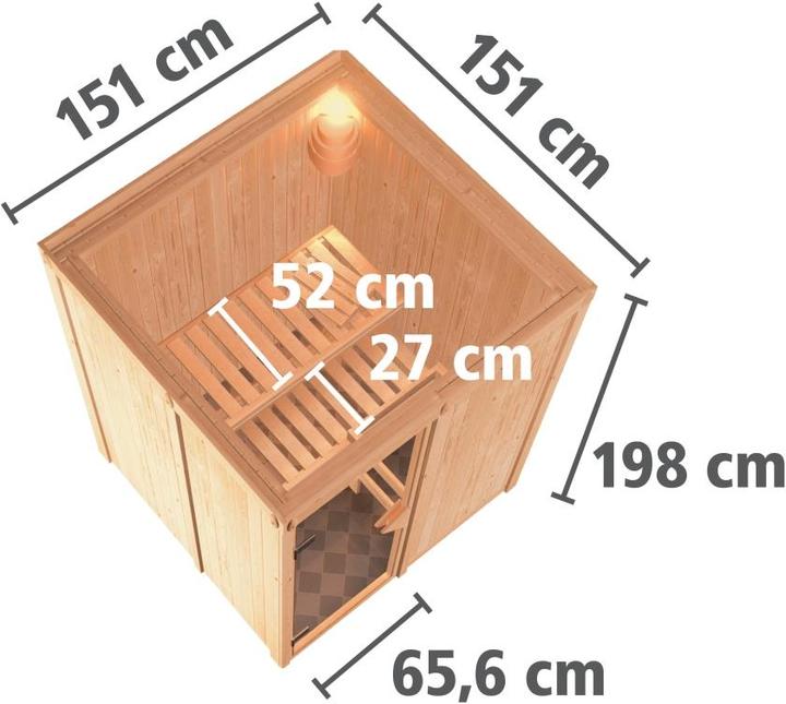 Image du produit Karibu Minja sans couronne de toit (Sans four)