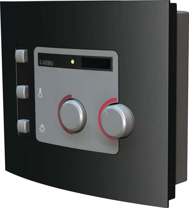 Actual product image Karibu Minja without roof rim (Plug & Play 3,6 KW - Bio external control)