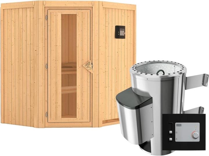 Actual product image Karibu Tonja without roof rim (Plug & Play 3.6 KW external control)