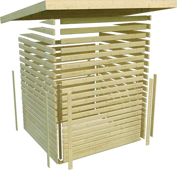 Image du produit Karibu Skrollan 2 avec vestibule (9 KW Bio contrôle externe)