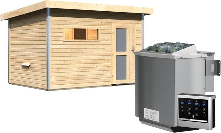 Image du produit Karibu Skrollan 2 avec vestibule (9 KW Bio contrôle externe)