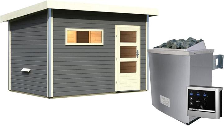 Actual product image Karibu Skrollan 2 with anteroom (9 KW external control)
