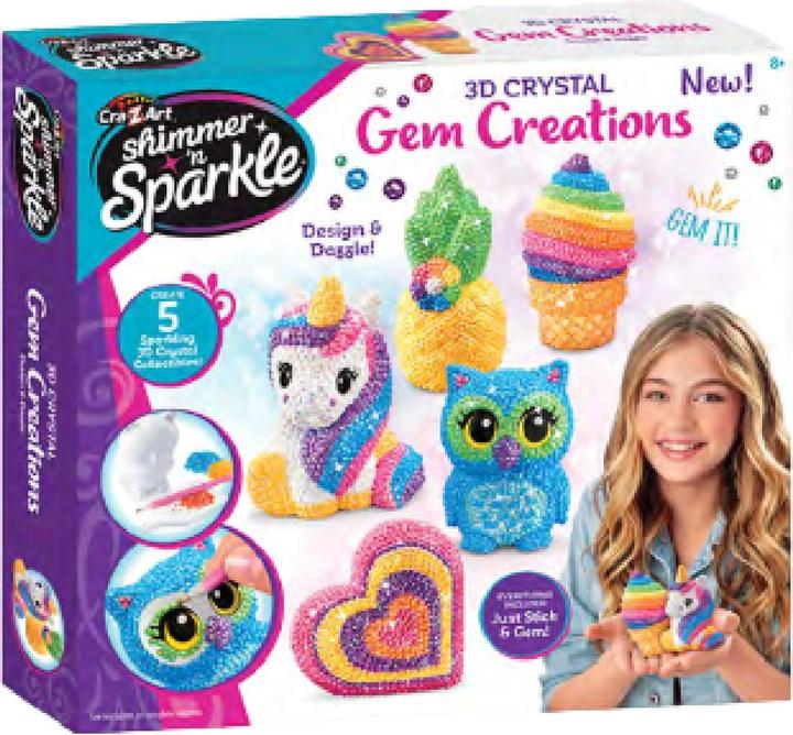 Immagine prodotto Cra-z-art SHIMMER N SPARKLE - CREAZIONI DI GEMME DI CRISTALLO 3D (65588S)