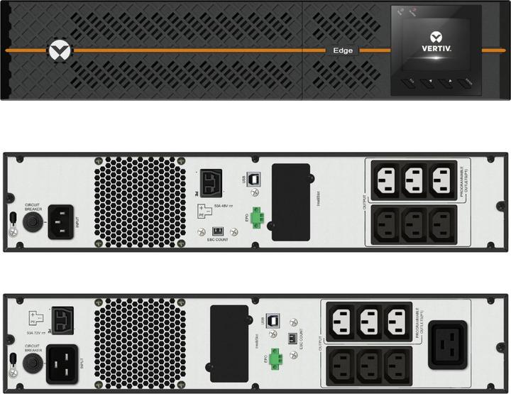 Produktbild Vertiv EDGE UPS 2200VA/1980W 2U Rack/Tower IntelliSlot port (2200 VA, 1980 W, Line-Interaktiv USV)