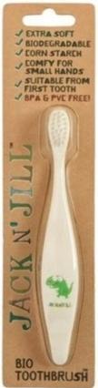 Actual product image Jack N' Jill Kids Plastic Free Bio Toothbrush with Soft Nylon Bristles - Dino