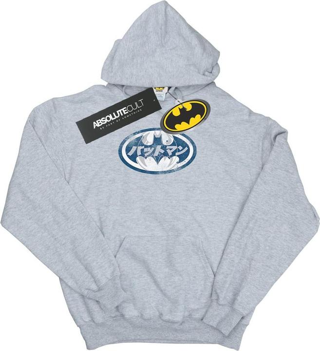 Immagine prodotto Batman Japanese Logo White Felpa con Cappuccio Uomo (XL)