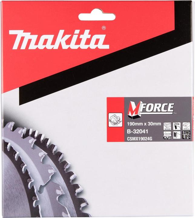 Immagine prodotto Makita M-FORCE lama per sega circolare 190x30x30x