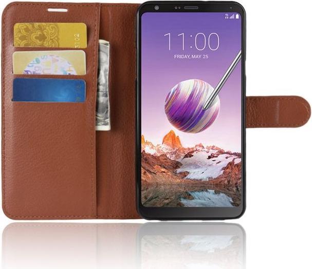 Produktbild MU Classic Litchi Leder Bookcover Series (LG Stylo 4, LG Q Stylus)