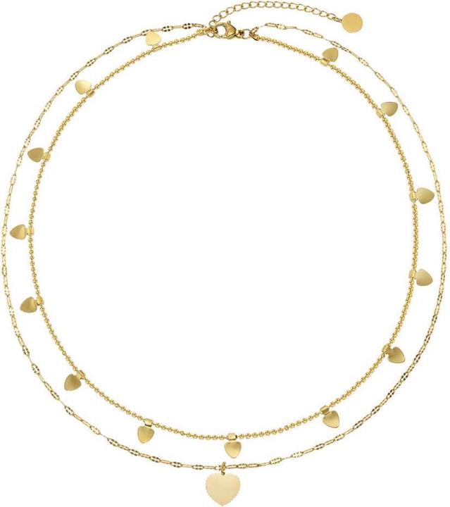 Immagine prodotto Bijouteria Pendente catena (Acciaio inossidabile, Rivestimento in PVD (colore oro), 44 cm)