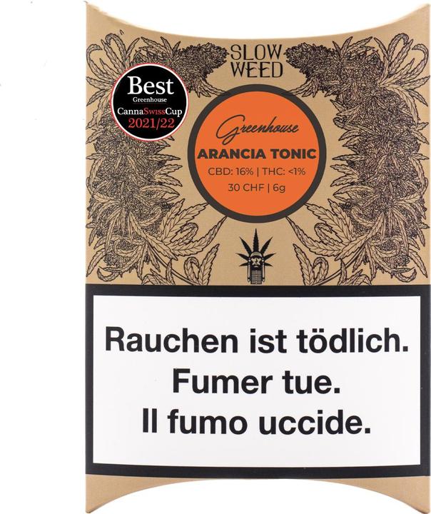Actual product image SlowWeed Slow Weed Arancia Tonic Greenhouse 6g (22.65 g, Indoor)