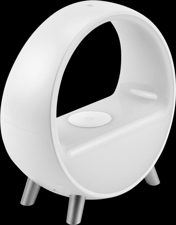 Actual product image Momax ZENSE IoT LED Clock with Wireless Charging World's 1st Soul Therapist Smart Ambient Lamp