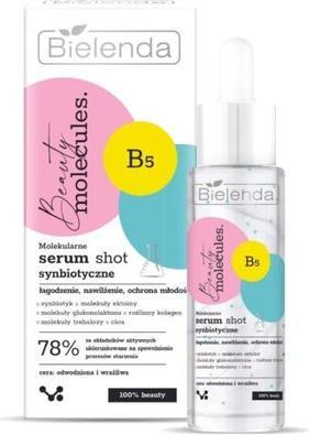 Actual product image Bielenda Beauty Molecules.Molekularne Serum Shot synbiotyczne - do cery wrażliwej i odwodnionej 30ml (30 ml)