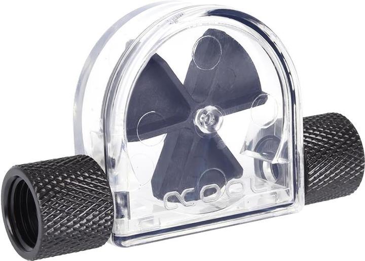 Actual product image Alphacool Ice Wing Flow Indicator Black G1/4 IT - Acrylic