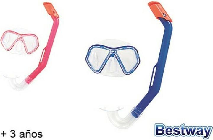 Actual product image Bestway diving mask + pink tube 24023