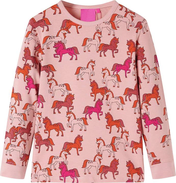 Actual product image VidaXL Children's pyjamas with long sleeves light pink 104,Material: 95 (104)