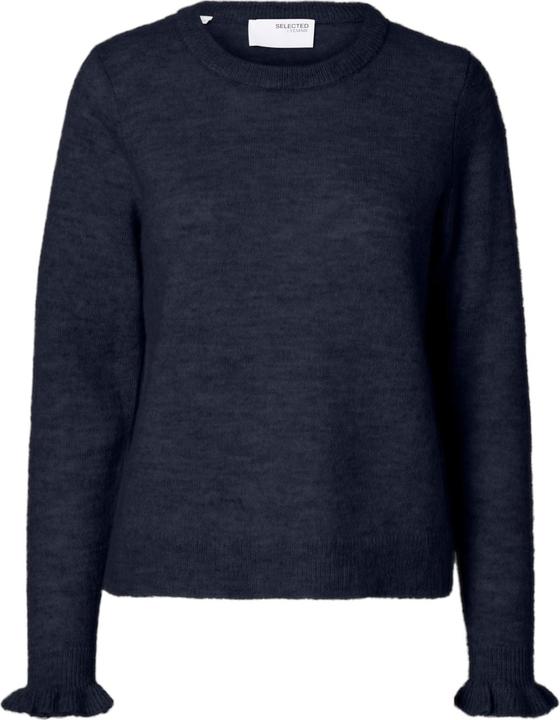 Selected Femme Rüschenärmel Strickpullover