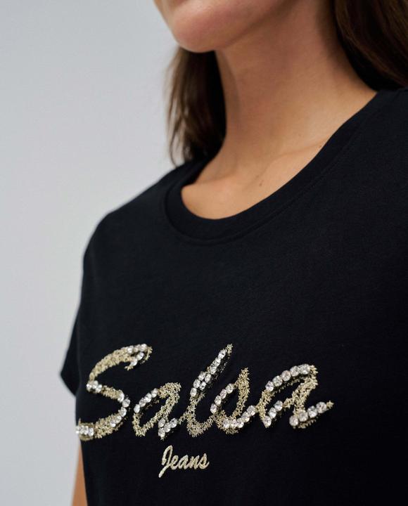 Produktbild Salsa Jeans T-Shirt Lurex Embroidery Branding T-Shirt (M)