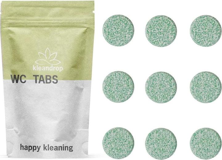 Actual product image Kleandrop WC cleaner tabs 9 pieces
