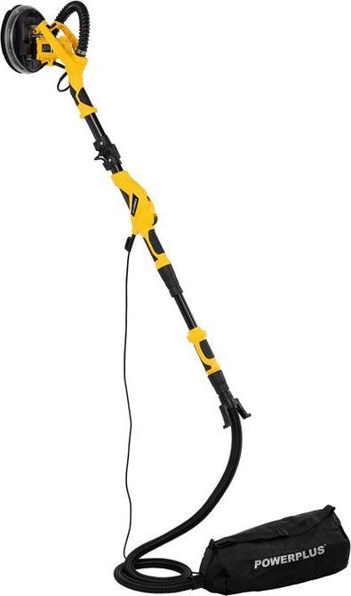 Image du produit Powerplus Ponceuse pour cloisons sèches télescopique 1050W Ø225mm - 6 Acc. (Ponceuse à disque, 1050 W)
