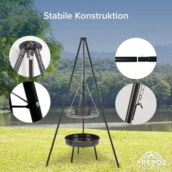 Immagine prodotto Arebos Griglia girevole per barbecue (90 cm)