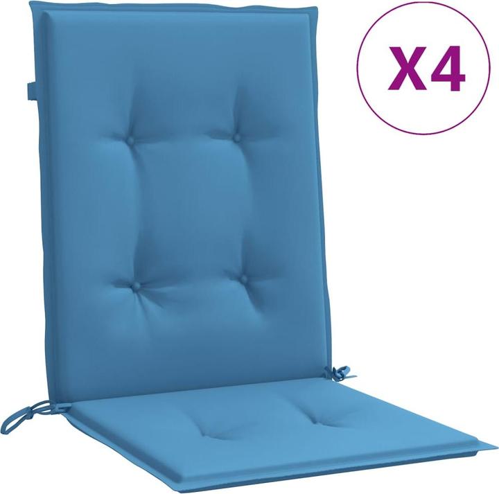 Productafbeelding VidaXL Kussens voor lage rugleuning 2 stuks stof (100 x 50 x 4 cm)