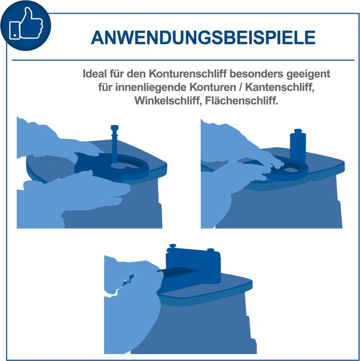 Produktbild Scheppach OSM600 Oszillierender Kanten-, Band- und Spindelschleifer 220-240V 50Hz (Bandschleifer, 450 W)