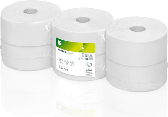 Wepa satino by Large roll toilet paper Comfort, 320 m (6 x)