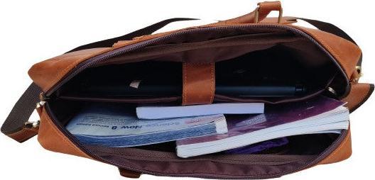 Image du produit Only-Bags.Store Sac à bandoulière en cuir pour homme, porte-documents, sacoche Tablet Ipad Laptop 16" Inch, sacoche