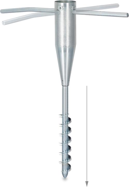 Actual product image Relaxdays Parasol Ground Anchor 25 - 55 mm