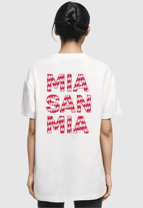 Actual product image FC Bayern München Logo Red Oversized Boyfriend Tee - 119409 (S)