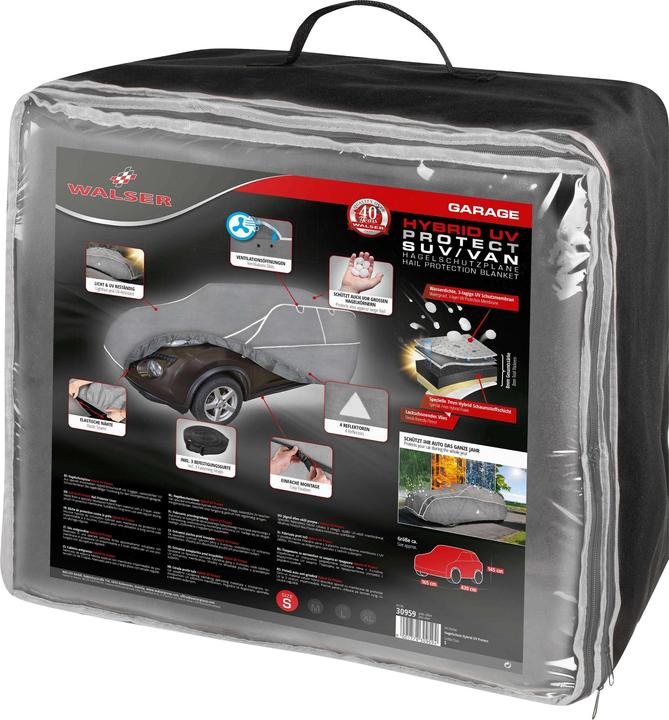 Immagine prodotto Walser Telone antigrandine per SUV, protezione UV ibrida, protezione antigrandine per garage taglia S
