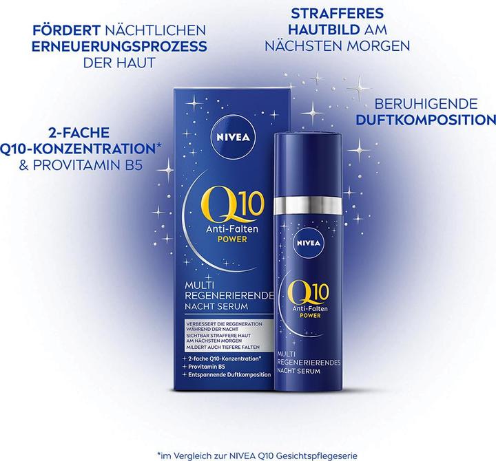 Produktbild NIVEA Q10 Power Anti-Falten Regenerierendes Nacht Serum (30 ml)