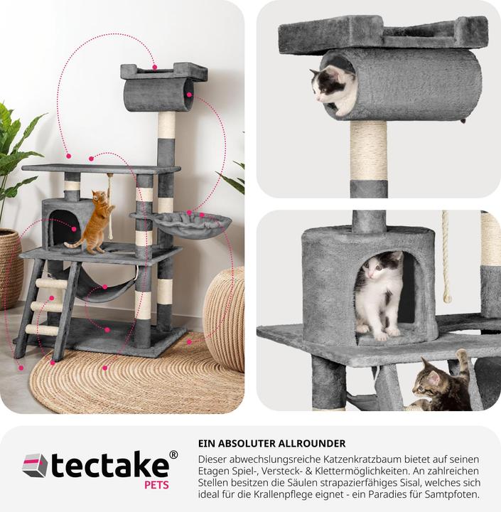 Produktbild tectake Stokeley (141 cm, Grau)