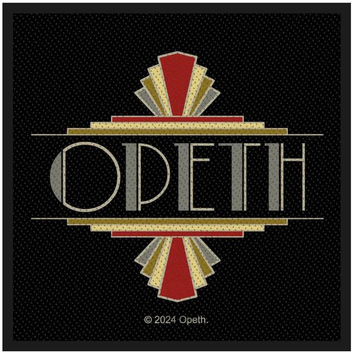Actual product image Opeth Logo Woven Art Deco Patch