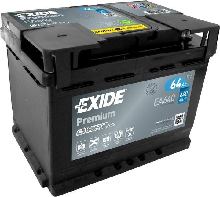Image du produit Exide Premium Carbon Boost EA640 (12 V, 64 Ah, 640 A)