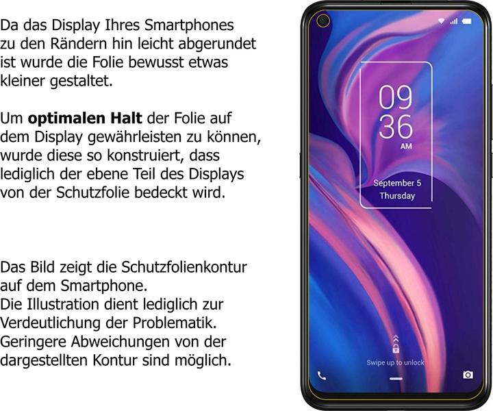 Actual product image Dipos Screen Protector Crystalclear (1 Piece, TCL Plex)