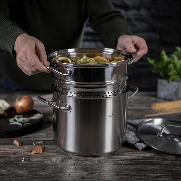 Image du produit Kuhn Rikon Montreux (22 cm, Casserole, Acier inoxydable)