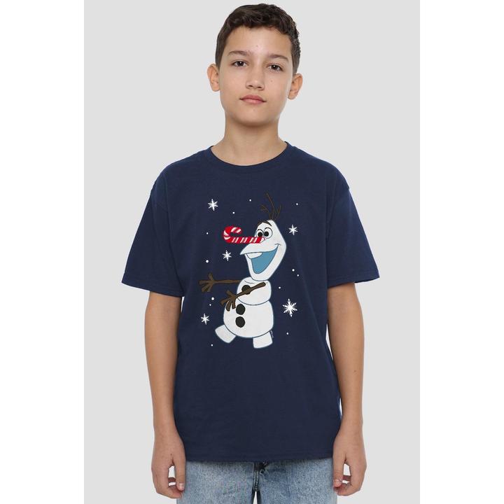 Actual product image Disney Frozen Childrens/Kids Olaf Candy Cane T-Shirt (140)