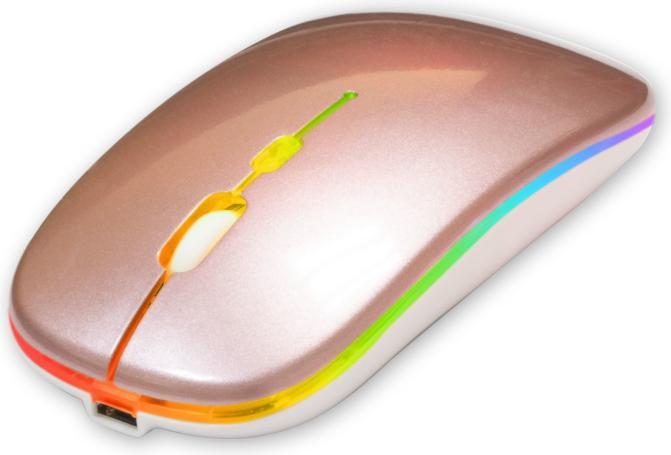 Produktbild Setty kabellose RGB-Maus roségold