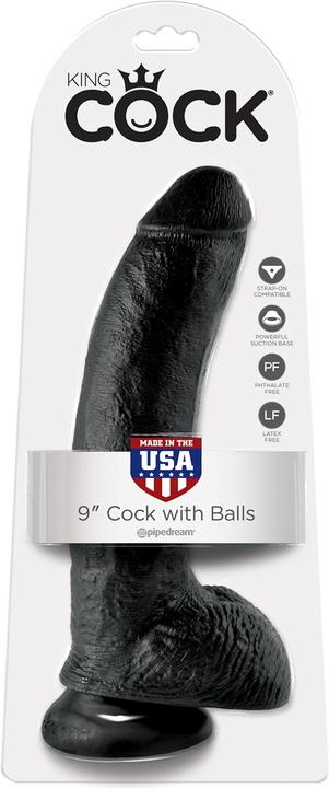 Actual product image Doc Johnson 9 Inch Cock - With Balls