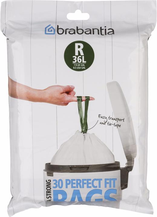 Actual product image Brabantia PerfectFit garbage bag type R, 36 L, 30 pcs. (40 x, 36 l)