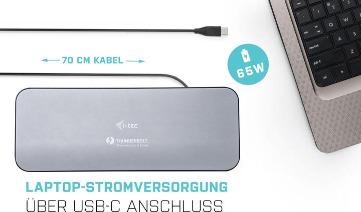 Image du produit i-tec Thunderbolt 3 Dual Dock (Thunderbolt, 2 Ports)