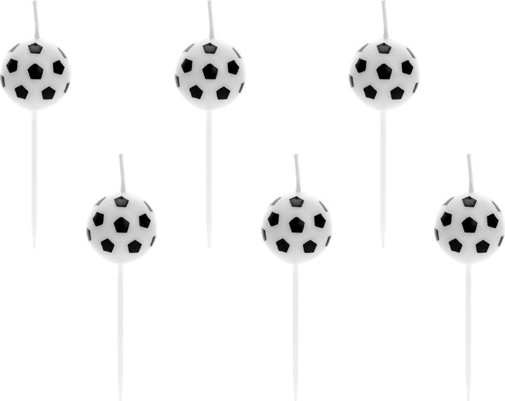 Image du produit Partydeco Bougies d'anniversaire Football (6 x)