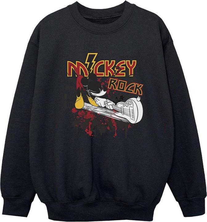 Produktbild Disney Mickey Mouse Smash Guitar Rock Sweatshirt Jungen (152, 158)