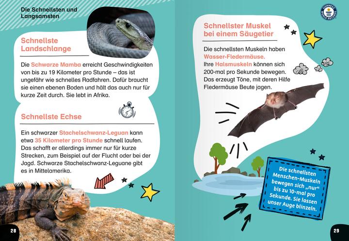 Produktbild Ravensburger Guinness World Records für Erstleser - Tiere (Deutsch, 2023)