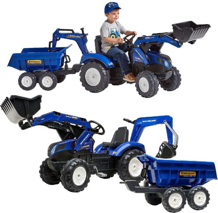 Image du produit Falk Toys New Holland Traktor + Anh. XL