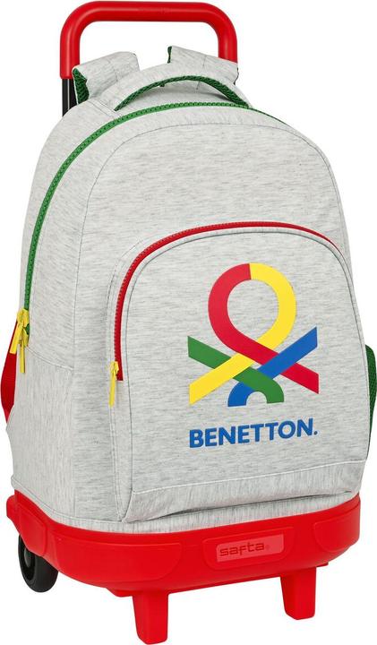 Actual product image Benetton School backpack with wheels Pop Grey (33 x 45 x 22 cm) (22 l)
