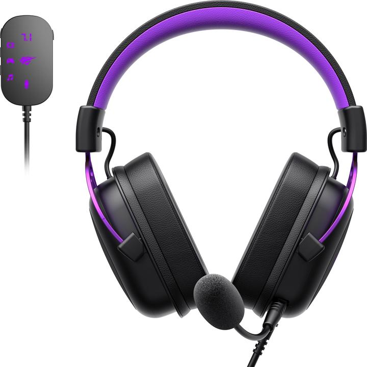 Immagine prodotto Havit H2002C+U (black+purple) (Cablato)