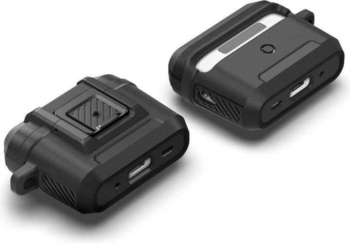 Produktbild Spigen Lock Fit Airpods Pro 1/2 Matte Black (Kopfhörer Tasche)
