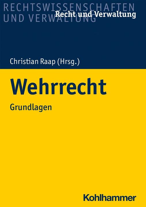 Actual product image Wehrrecht (German, Christoph M. Scheuren, Ulrich Lucks, Rudolf Josef Schlaffer, Timo Walter, Norman Vogt, 2021)